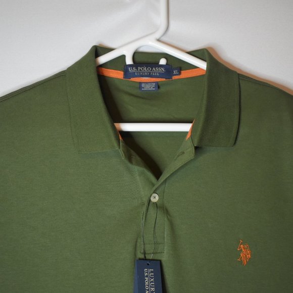 US Polo ASSN Men's Green Short Sleeves Polo XL - Picture 1 of 3